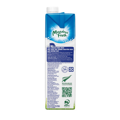 Thùng 12 hộp Sữa tươi tiệt trùng nguyên kem Meadow Fresh 1L hàng New Zealand