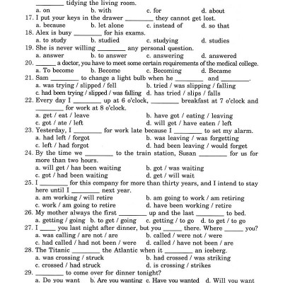 Bài Tập Trắc Nghiệm Tiếng Anh 12 (Không Đáp Án)