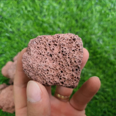 5KG Đá nham thạch đỏ Trung Quốc cỡ to lọc nước cho bể cá cảnh