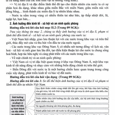 Hướng Dẫn Trả Lời Câu Hỏi Và Bài Tập Địa Lí Lớp 12 (Bám Sát SGK Kết Nối Tri Thức Với Cuộc Sống) - HA