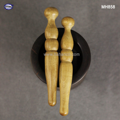 Combo 2 cây ấn huyệt bằng gỗ Bách Xanh hình con sâu (MH858) giúp đả thông kinh mạch và lưu thông khí huyết - Chăm sóc sức khỏe