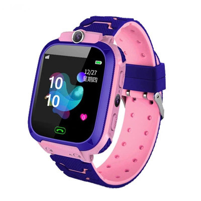 Đồng Hồ Thông Minh Trẻ Em Chống Nước Chuẩn IP67 Watch Q12 MÀU XANH - Hàng nhập khẩu