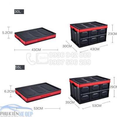 Thùng đựng đồ đa năng gấp gọn để sau ô tô