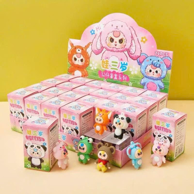 Hộp 12 Túi Mù FullBox Crybaby, Labubu, Blind Box Mini Quà Tặng Cho Các Bé, Mô Hình Mini