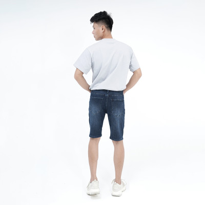Quần Short Jeans Nam Cao Cấp HUNTER X-RAYS Form Slimfit Thun Màu Xanh Nam Tính S61