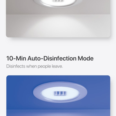 Đèn Led  thang máy tích hợp UVC khử khuẩn tự động 3 trong 1- Đèn khử khuẩn thang máy downlight 5W  - Hãng 59S - Hàng chính hãng