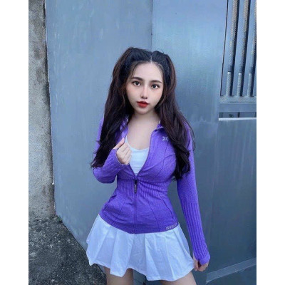 Áo Khoác Nữ Dệt Kim Vải Siêu Đẹp