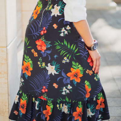 Váy Midi Xoè Lily SKI034 Thời trang thiết kế Hity