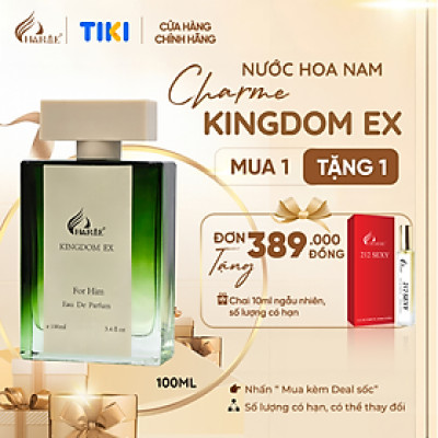 Nước Hoa Unisex CHARME KINGDOM EX 100ml Lưu Hương Lâu Phong Cách Cá Tính, Gợi Cảm, Nổi Bật Chính Hãng