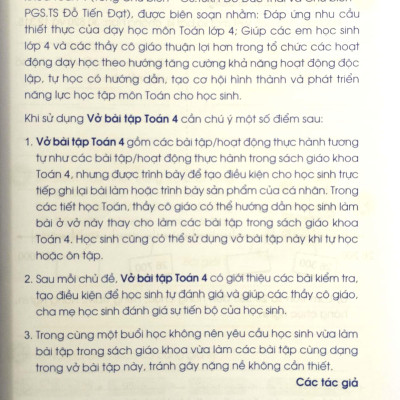 Vở Bài Tập Toán 4 - Tập 1 (Cánh Diều) (2023)
