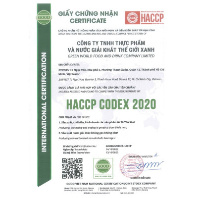 Yến chưng Saffron Đông trùng hạ thảo Healwa (150ml x 1 lọ) Tăng cường hệ miễn dịch Ngăn ngừa lão hóa da