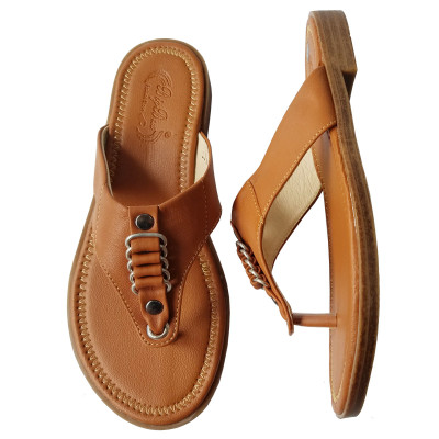 Dép Xỏ Ngón Nữ Da Bò Thật BIGGBEN Cao Cấp DXN51