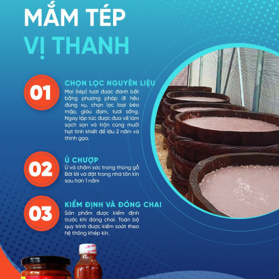 Mắm Tép chưng thịt Vị Thanh loại đặc biệt 300ml, thơm ngon, sạch sẽ, ủ chượp thùng gỗ cùng muối tinh khiết