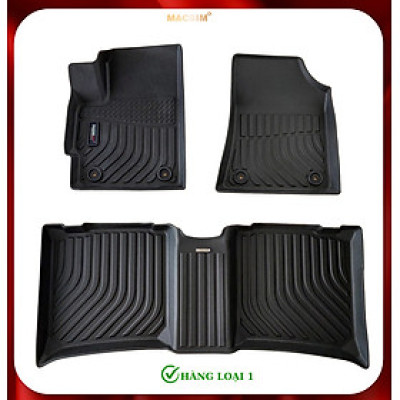 Thảm lót sàn xe ô tô VinFast VF e34 Nhãn hiệu Macsim chất liệu nhựa TPE cao cấp màu đen