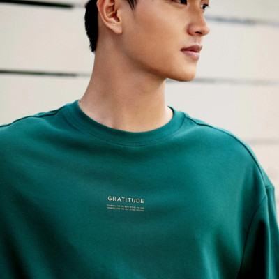Áo Thun Nam ROUTINE Tay Ngắn Cotton Polyester In Hình Form Loose - 10S24TSS002 | LASTORE MENSWEAR