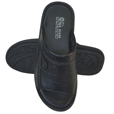 Dép Nam Quai Ngang TiTi ĐÔ Da Bò Thật Cao Cấp DNA2124