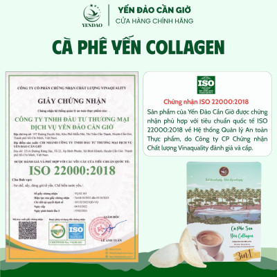 Yến Đảo - Cà Phê Yến Collagen Hương Vị Thơm Ngon, Cung Cấp Dưỡng Chất Cho Cơ Thể