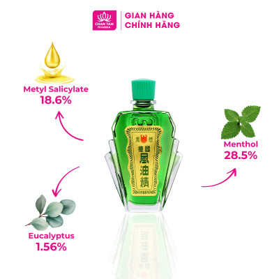 [Chính Hãng Singapore] Combo 2 Chai - Dầu Gió Xanh Con Ó Eagle Brand 24ml