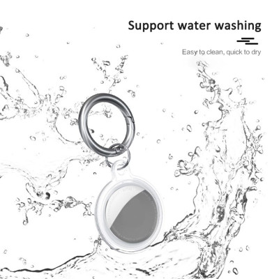 CINCATDY Bao Case Vỏ Bảo Vệ Silicone TPU Keychain cho Apple AirTag - Hàng Nhập Khẩu