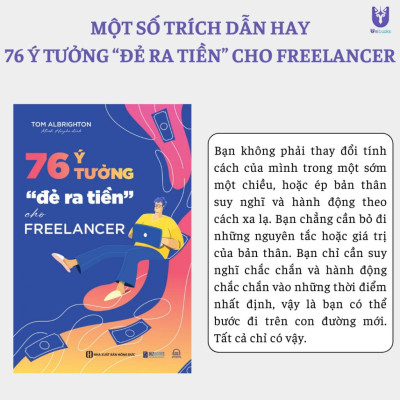 Sách - 76 ý tưởng “đẻ ra tiền” cho Freelancer -  Bí Quyết tăng thu nhập bản thân - Bizbooks