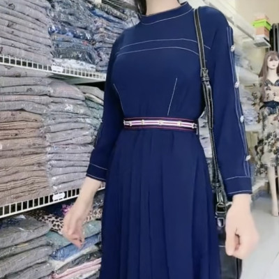 Đầm xếp ly cao cấp thanh lịch Myqlothing.