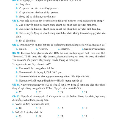 Củng Cố Và Ôn Luyện Hóa Học 10 (Theo Chương Trình Sách Giáo Khoa Mới Nhất)