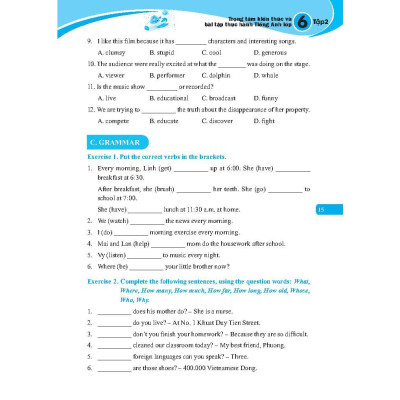 Sách - Global Success - Trọng Tâm Kiến Thức Và Bài Tập Thực Hành Tiếng Anh Lớp 6 - Có Đáp Án - Tập 2 - Minh Thắng