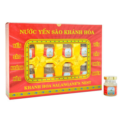 Nước Yến Sào️ CAO CẤP️ Khánh Hòa Sanest Lọ 70ml, Hộp 8 Lọ - 002H8
