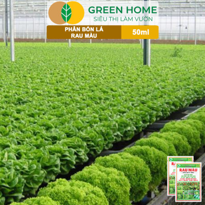 Phân Bón Vi Sinh Rau Màu Greenhome, Gói 50ml, Giúp Nảy chồi, Mướt lá, Mập cây, To quả, Nặng ký