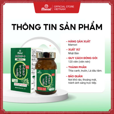 Combo 2 Hộp Viên uống MAMORI GYMNEMA - INULIN Hỗ trợ giúp giảm đường huyết, ngăn ngừa tích tụ mỡ thừa, bổ xung chất sơ hòa tan