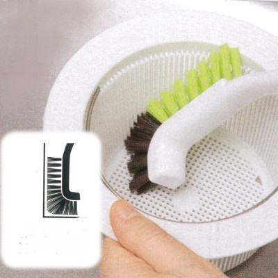 Bàn chải chà góc, cạnh nhà tắm chữ L Kokubo - hàng nội địa Nhật Bản