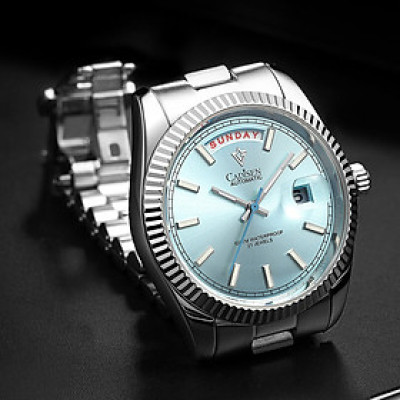 Đồng Hồ Nam Cadisen C8215M1 Chính Hãng Full Box Chống Nước Kính Chống Xước Dây Thép BH 2 Năm Máy Cơ