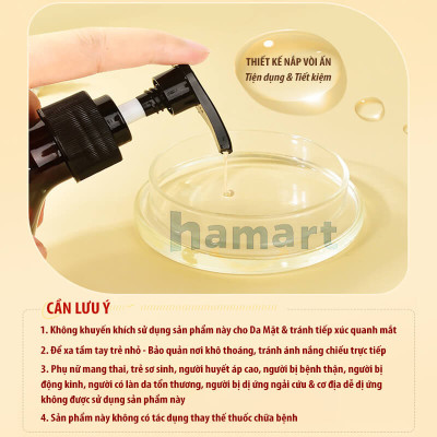 Dầu Massage Body 500ml Tinh Chất Gừng Ngải Cứu Spa Đông Y Cổ Vai Gáy Dưỡng Sinh Giảm Đau Xương Khớp