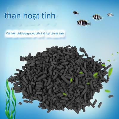 Combo 400g Vật Liệu Lọc Hồ Cá: Than Hoạt Tính Sứ Trắng - San Hô - Nham Thạch