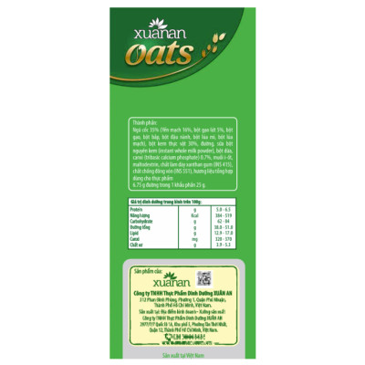 Combo 5 túi: NC Óc Chó Mè Đen+YM Hạnh Nhân+Gạo Lức No Sugar+Dinh Dưỡng Canxi+NC Yến Mạch[ít đường 400gr](Tặng Kèm 2 Túi Yến Mạch 150G)