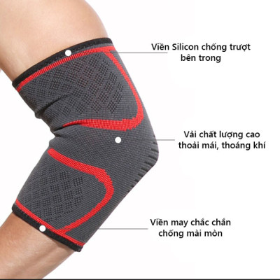 Bảo vệ khuỷu tay Rhino 7546 (1 Đôi) giảm chấn thương khi chơi thể thao, bóng đá, bóng rổ, bóng chuyền - Hàng chính hãng dành cho cả nam và nữ