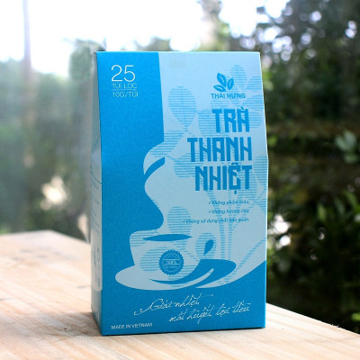 Trà Thanh nhiệt Thái Hưng 25 túi lọc x 8g (200g) - Thanh lọc, giải nhiệt, mát huyết, lợi tiểu