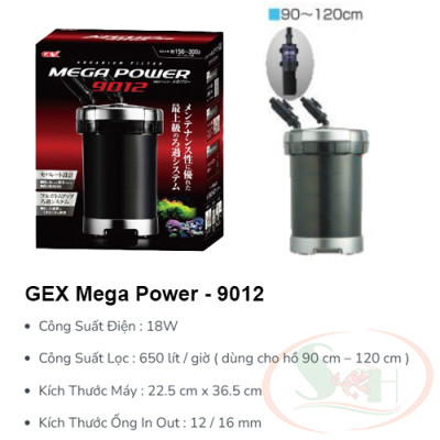 Lọc Thùng GEX Mega Power Filter Bơm Rời Cao Cấp
