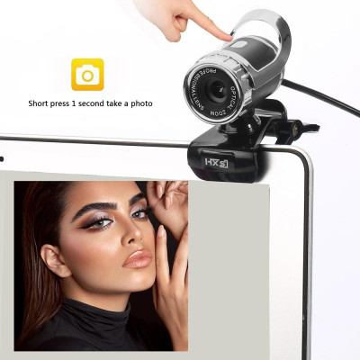 HXSJ S9 Desktop 1080P Webcam USB 2.0 Webcam Laptop Camera Built-in Sound-absorbing Microphone Video Call Webcam for PC