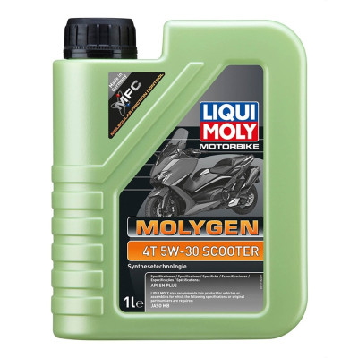 Dầu nhớt tổng hợp xe ga Molygen Liqui Moly 1L 5W30 - Tặng kèm 1 khăn lau chuyên dụng 3M màu ngẫu nhiên