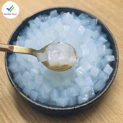 500G_ Thạch dừa loại 15 Ly ép thô (khô) có tặng kèm hương liệu - Viettin Mart