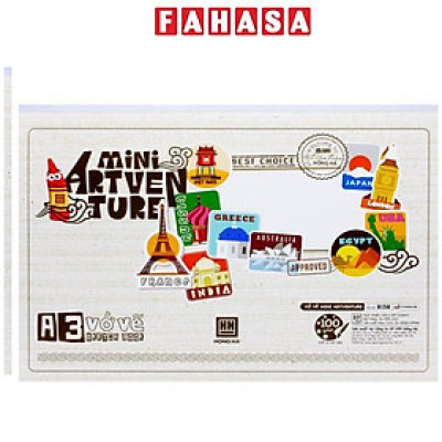 Vở Vẽ Mini Artventure A3 - 40 Trang 100gsm - Hồng Hà 8158