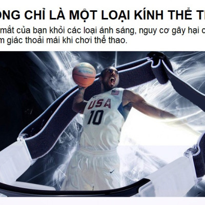 Kính Bảo Vệ Chơi Thể Thao, Bóng Rổ, Bóng Đá Chống Sương Mù, Mồ Hôi Cao Cấp - Có Thể Lắp Mắt Kính Cận