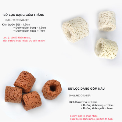 Sứ Lọc Hồ Cá 1.5KG/2KG vật liệu lọc nước bể cá cảnh, hồ thủy sinh cao cấp