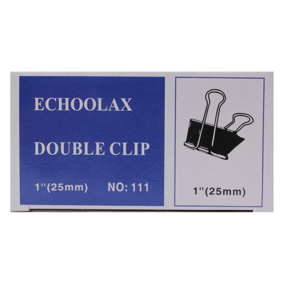 Bộ 3 Hộp Kẹp Bướm Echo (25mm) - Đen