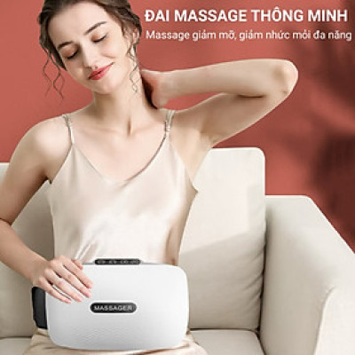 Đai Massage Bụng Hỗ Trợ tan Mỡ Bụng, Xoa Bóp Cùng Lúc Làm Nóng, Mát Xa Cổ Vai Lưng Đùi  Megou TY-308 BH 1 Năm - Podi92