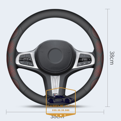 Bọc Vô Lăng Ô Tô 3D Da Nappa Cao Cấp – Siêu Mỏng, Thoáng Khí, Chống Trơn Trượt - Hàng Nhập Khẩu