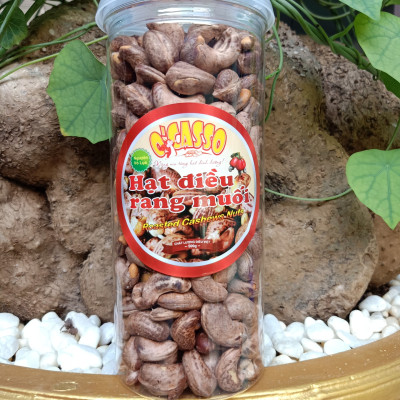 1Kg Hạt Điều Rang Muối Vỏ Lụa Loại A O