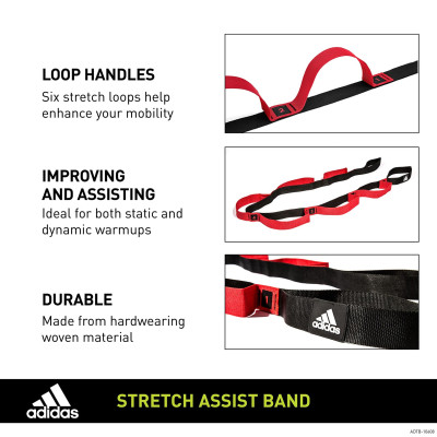 Dây Tập Hỗ Trợ Kéo Cơ Chính Hãng ADIDAS ADTB-10608 Stretch Assistance Band (1 Sợi) - Dây Tập Fitness