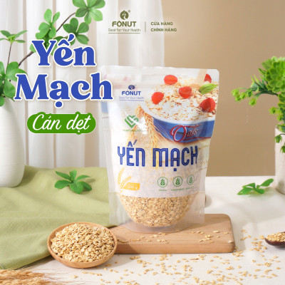 Yến Mạch tươi Oats cán dẹp tự nhiên Úc Fonut túi 500g